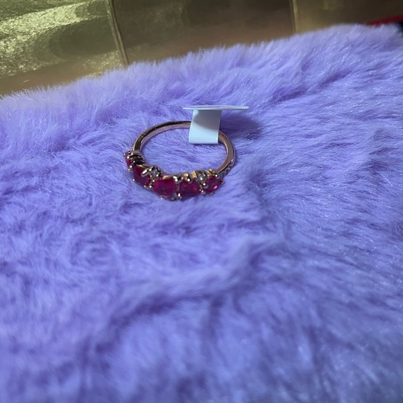Rose gold plated Rubi corundum - Picture 4 of 4